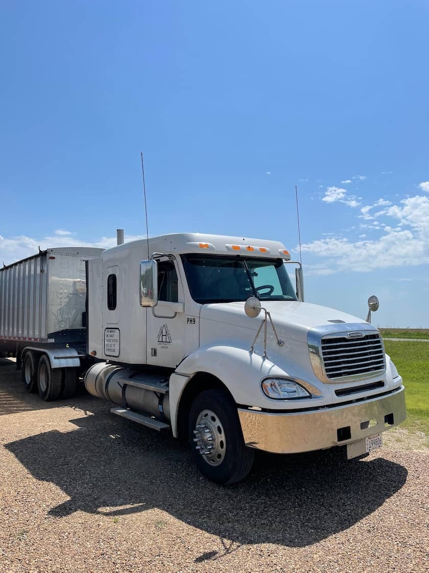 white freightliner